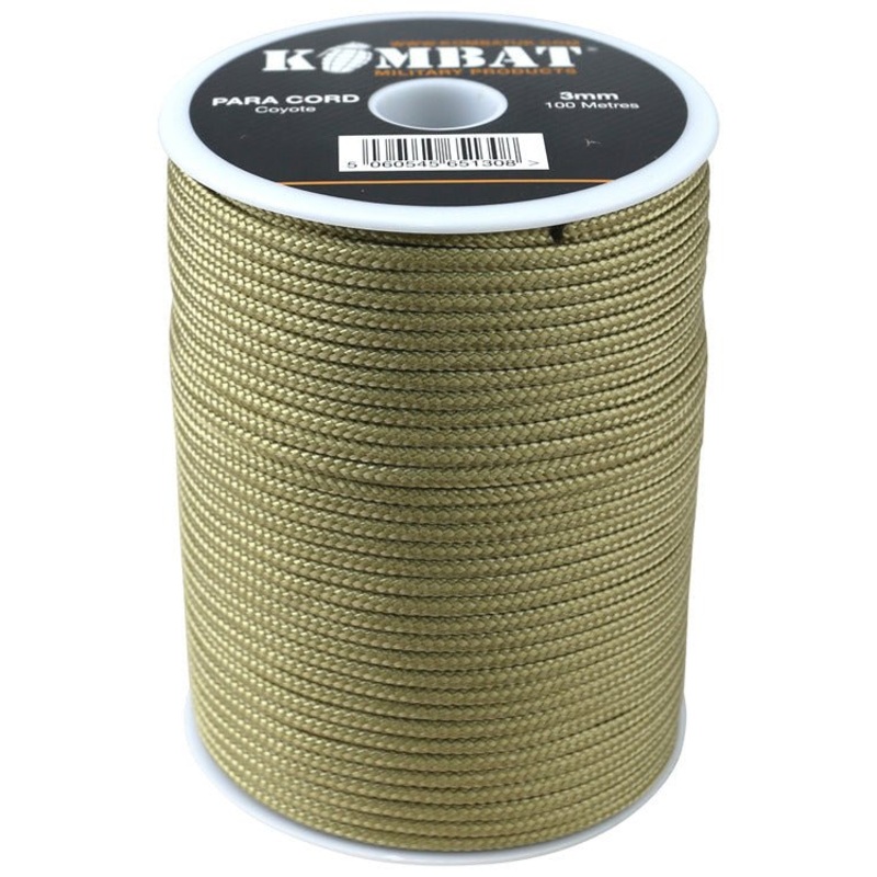 3mm - 100m Coyote Paracord