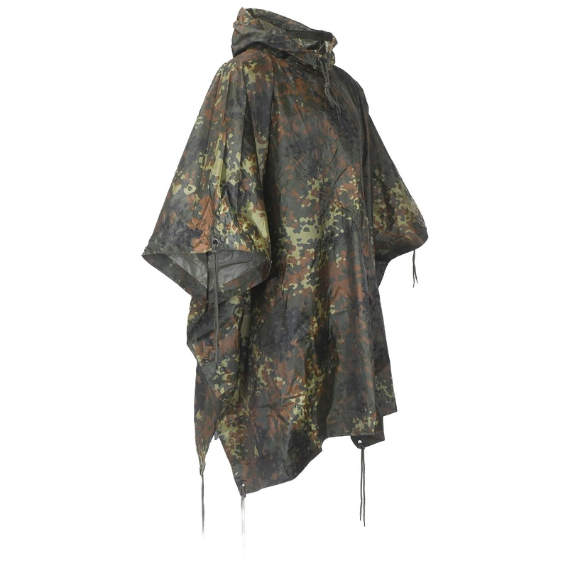3 in 1 Flecktarn Ripstop Poncho
