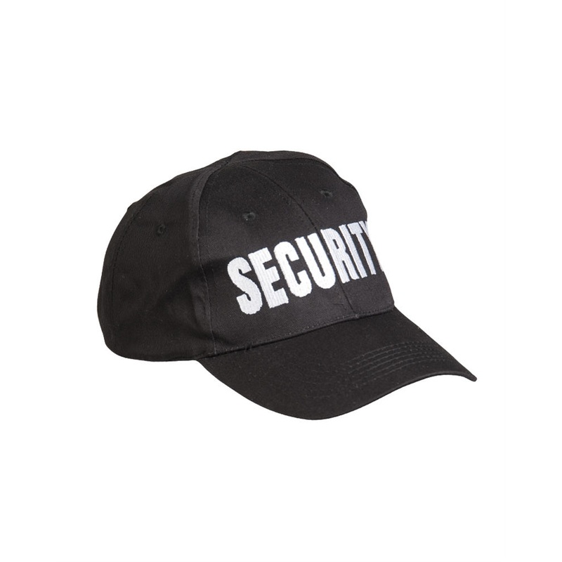Mil-Tec Black SECURITY Baseball Cap