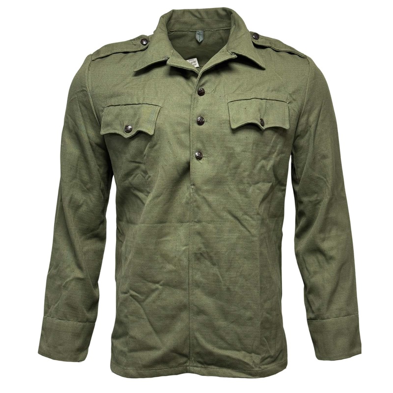 Vintage Bulgarian Army Olive Field Shirt